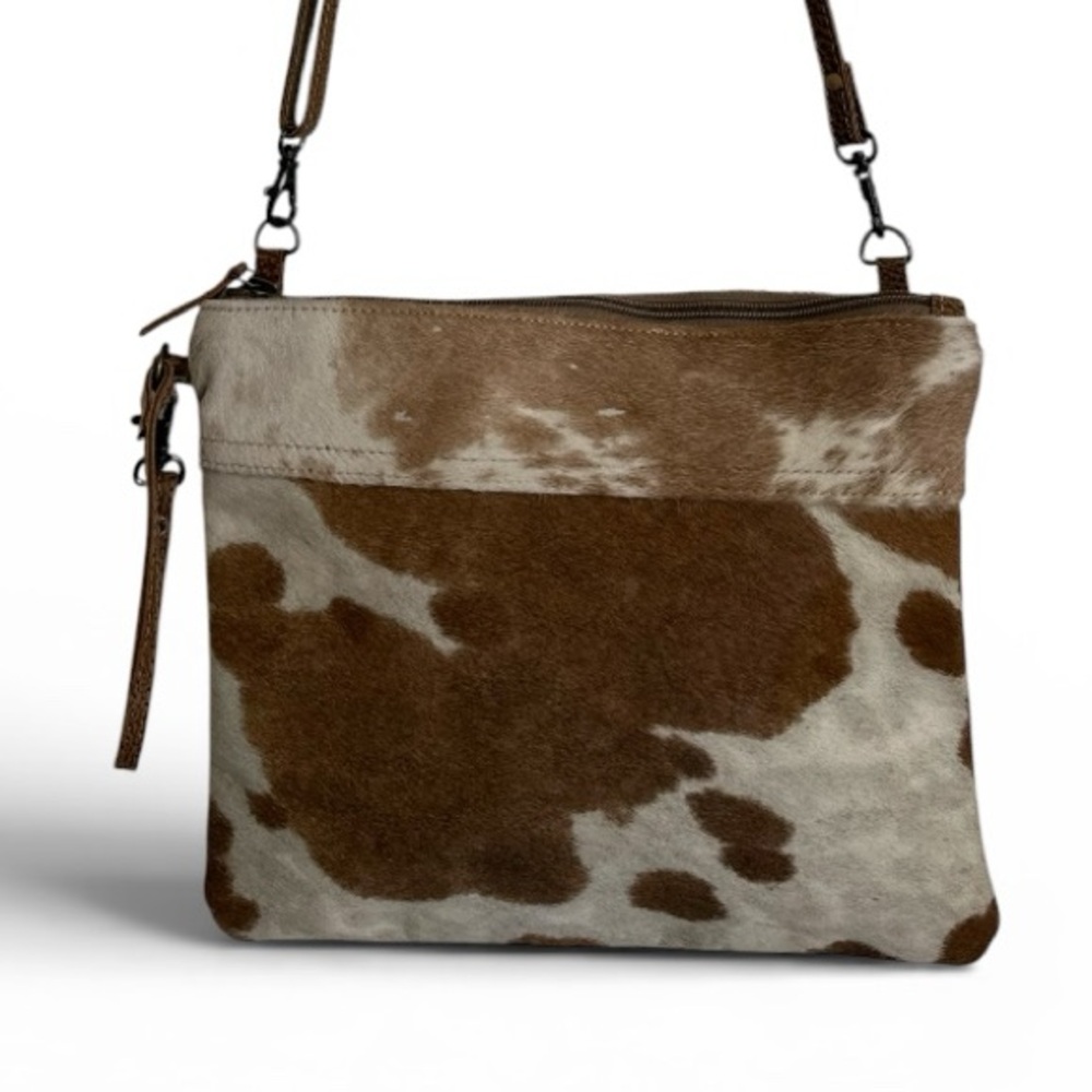 Myra Bag Cowhide Brown Leather & Hairon - Picture 3 of 10